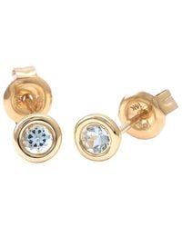 Gemstones - Classic 14K 0.19 Ct. Tw. Aquamarine Earrings - Lyst