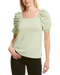 Vince Camuto Crepe Top - Green