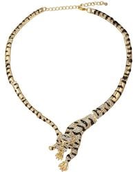 Eye Candy LA - Glass Crystal Jumping Leopard Collar Necklace - Lyst