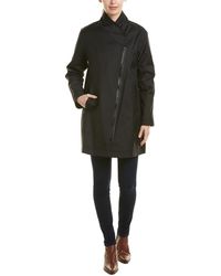 Trina Turk Tenley Rain Coat - Black