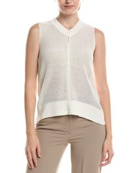 Eileen Fisher - Silk-Blend Vest - Lyst
