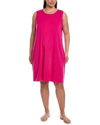 Eileen Fisher - Round Neck Dress - Lyst