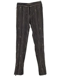 McQueen - Striped Slim-Fit Trousers, Size It, (Authentic Pre-Loved) - Lyst