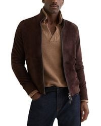Reiss - Brent Suede Jacket - Lyst