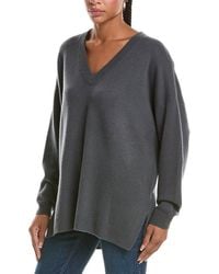N.Peal Cashmere - Oversized V-Neck 100% Cashmere Sweater - Lyst