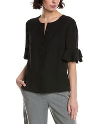 Cece - Flounce Bow Sleeve Top - Lyst
