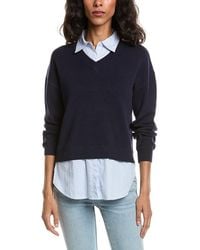 Design History - Stripe Two-Fer Sweater - Lyst