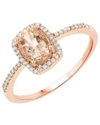 Diana M. Jewels - Fine Jewelry 14k Rose Gold 0.82 Ct. Tw. Diamond & Morganite Ring - Lyst