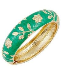 Savvy Cie - 18K Plated Bangle Bracelet - Lyst