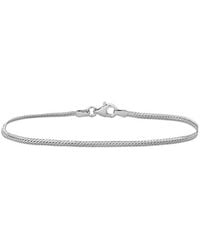 Italian Silver - Herringbone Bracelet - Lyst
