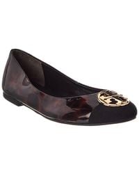 Tory Burch - Chelsea Cap-Toe Patent Ballet Flat - Lyst