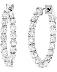 Amairah - 14K 3.00 Ct. Tw. Lab-Grown Diamond Hoop Earrings - Lyst