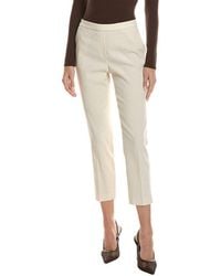 Theory - Crop Linen-Blend Pant - Lyst
