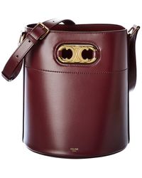 Celine Maillon Triomphe Leather Bucket Bag - Multicolour