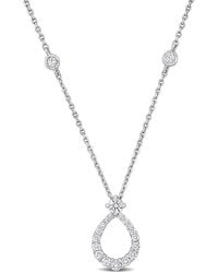 Rina Limor - 14K 0.43 Ct. Tw. Diamond Station Necklace - Lyst