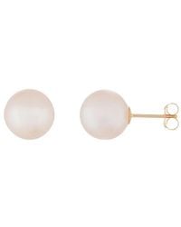 Splendid - 14k 9-9.5mm Freshwater Pearl Studs - Lyst