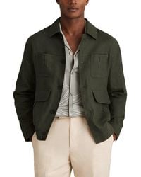 Reiss - Adam Linen Four Pocket Jacket - Lyst