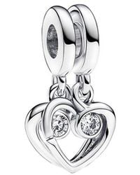 PANDORA - Moments Cz Charm - Lyst