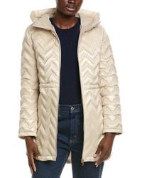 Via Spiga - Chevron Quilted Coat - Lyst
