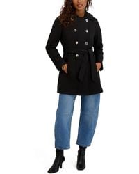Kensie - Double Breasted Softshell Jacket - Lyst