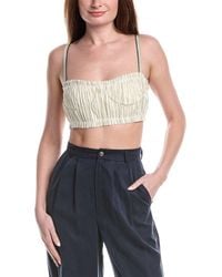Alexis - Nora Linen-Blend Top - Lyst