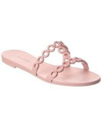 Aquazzura - Dnu Cost Infinity Chain Jelly Sandal - Lyst