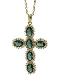 Ebru Jewelry - Protection & Luck Cz Pendant Necklace - Lyst