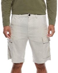 BOSS - Sisla Linen-Blend Cargo Short - Lyst
