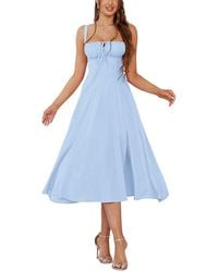 Amanda Royal - Midi Dress - Lyst
