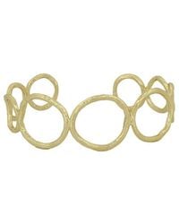 Ebru Jewelry - Cleopatra Plated Cuff Bracelet - Lyst