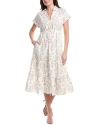 Sam Edelman - Collar Eyelet Maxi Dress - Lyst
