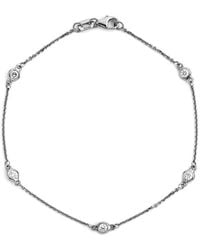 Suzy Levian - 14k 0.15 Ct. Tw. Diamond Station Bracelet - Lyst