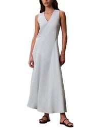 Calvin Klein - Panel Midi Dress - Lyst