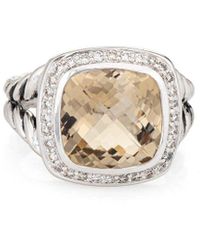 David Yurman - Albion 0.22 Ct. Tw. Diamond & Champagne Citrine Ring (Authentic Pre-Owned) - Lyst