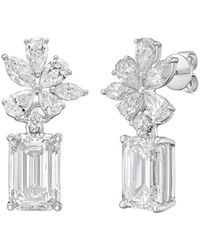 Diana M. Jewels - Diana M. 14K 10.00 Ct. Tw. Lab-Grown Diamond Earrings - Lyst