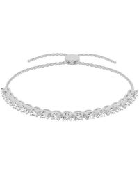Lab Grown Diamonds - 14K 1.50 Ct. Tw. Lab-Grown Diamond Bolo Bracelet - Lyst