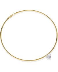 Lab Grown Diamonds - 14K 2.21 Ct. Tw. Lab-Grown Diamond Omega Pendant Necklace - Lyst