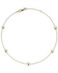 Ember Fine Jewelry - 14k Button Station Ankle Bracelet - Lyst
