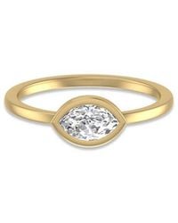Lab Grown Diamonds - 14k 0.50 Ct. Tw. Lab-grown Diamond Solitaire Ring - Lyst