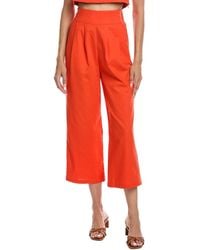 REVERIEE - Linen-Blend Pant - Lyst