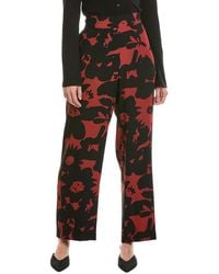 Anne Klein - High-Rise Printed Pant - Lyst