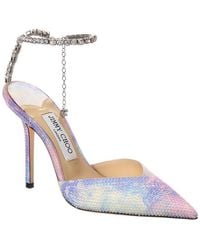 Jimmy Choo - Saeda 100 Suede Slingback Pump - Lyst