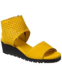 Arche - Balajo Suede Wedge Sandal - Lyst