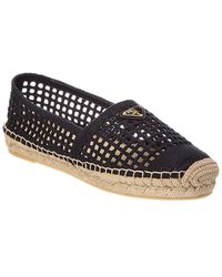 Prada - Logo Canvas Espadrille - Lyst