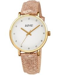 August Steiner - Quartz Crystal White Dial Ladies Watch - Lyst