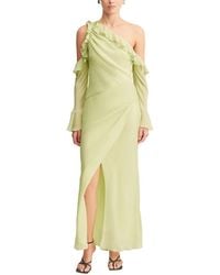 Shona Joy Maiori Contour Ruched Maxi Dress in Blue | Lyst