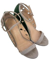Charlotte Olympia - Raffia Leaf Accent Sandal (Authentic Pre-Loved) - Lyst