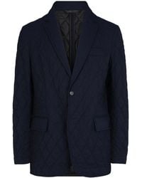 Brioni - Single-Breasted Wool & Silk-Blend Quilted Blazer - Lyst
