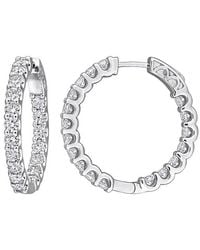 Created Forever - 14K 3.60 Ct. Tw. Lab-Grown Diamond Hoop Earrings - Lyst