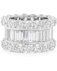 Diana M. Jewels - Fine Jewelry 18K 14.00 Ct. Tw. Diamond Eternity Ring - Lyst